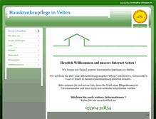 Tablet Screenshot of krankenpflege-velten.de